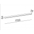 RAFTER 170 LED 3000K natynkowy czarny struktura 40533-M930-D9-00-12